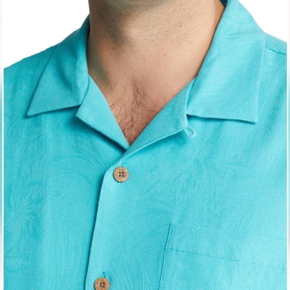 Vintage Tommy Bahama Silk Button-Down Shirt - Picture 2 of 12